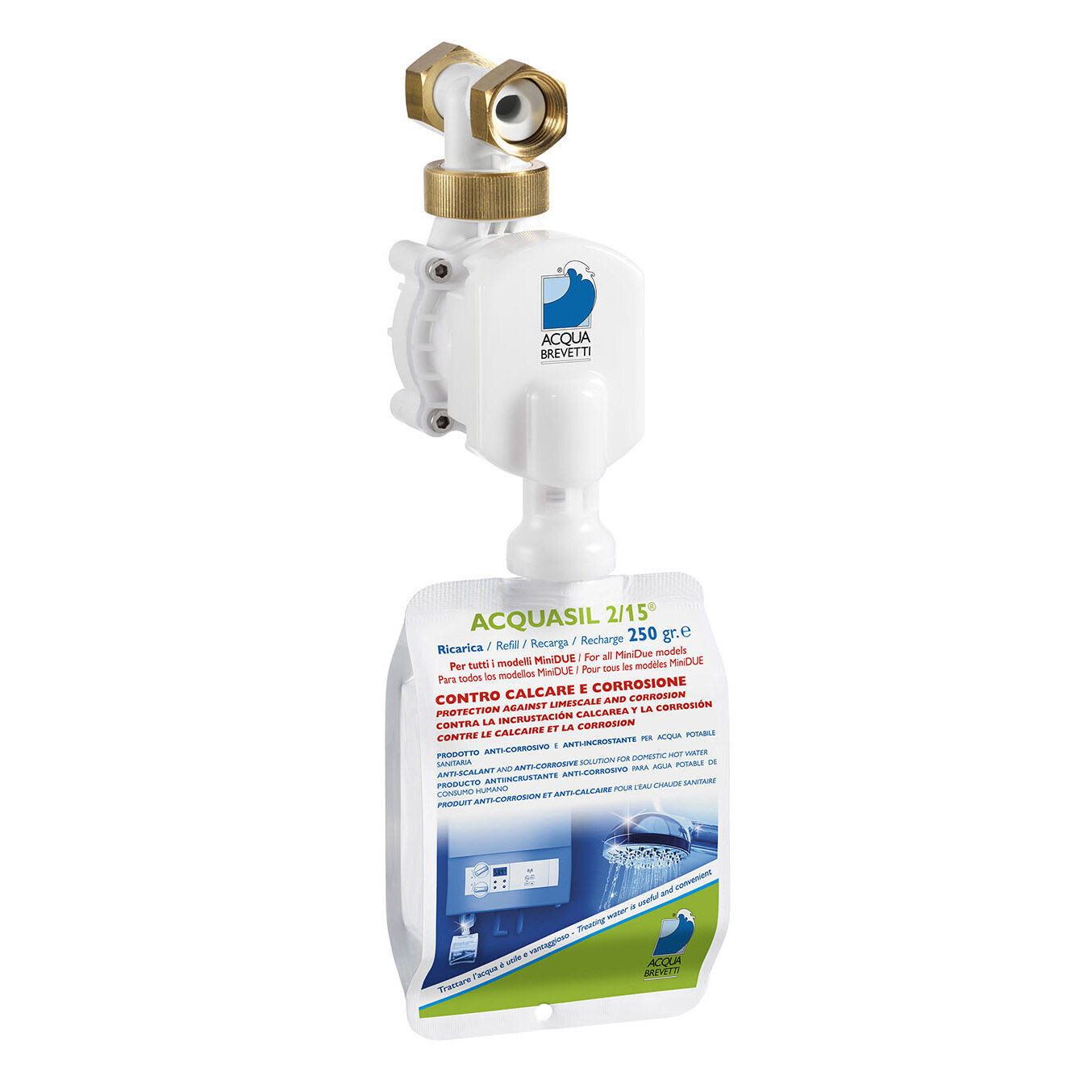 Pompa dosatrice Acquabrevetti MiniDUE PM005 con attacco da 1/2 Pompa dosatrice Acquabrevetti MiniDUE PM005 con attacco da 1/2" F