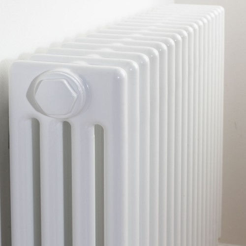 RADIATORE TUBOLARE IN ACCIAIO 4180 CHARLESTON ZEHNDER 4 COLONNE 11 ELEMENTI h 1800 mm BIANCO RAL 9016