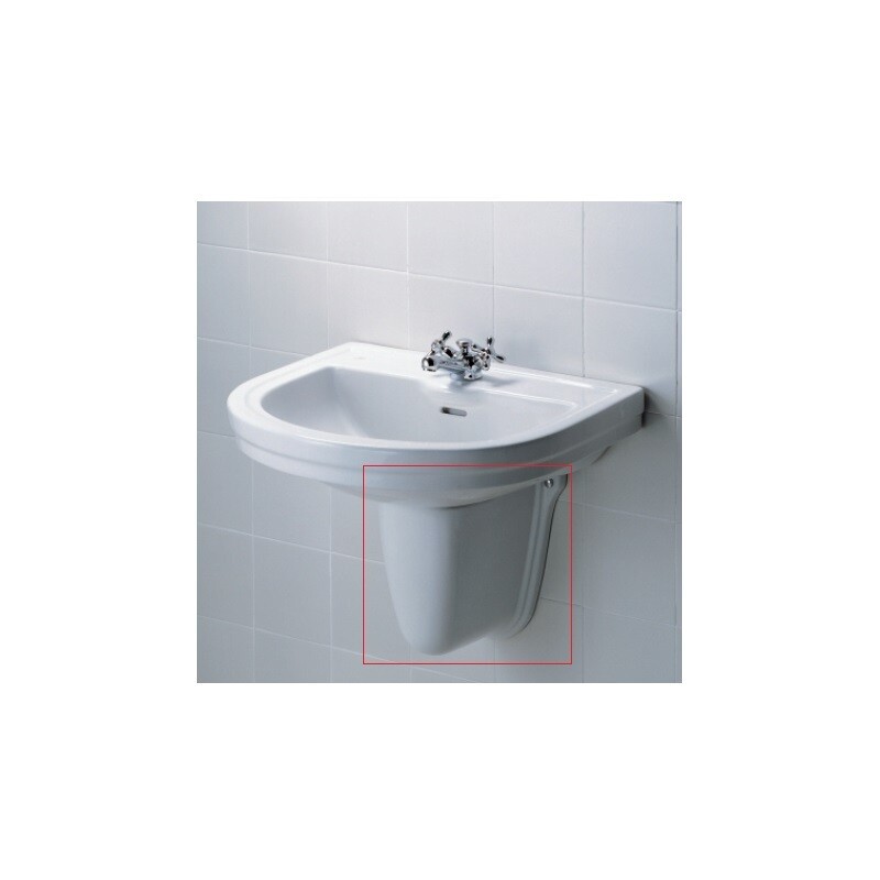 SEMICOLONNA CALLA Ideal Standard colore BIANCO GHIACCIO
