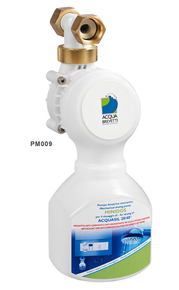 Pompa dosatrice Acquabrevetti MINIDOS PM009 con attacco multidirezionale 1/2 Pompa dosatrice Acquabrevetti MINIDOS PM009 con attacco multidirezionale 1/2" F