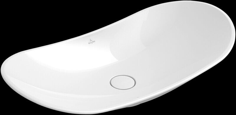 Lavabo da appoggio Villeroy & Boch mod. My Nature cm 81x41 cod. 411080R1 Bianco Alpin CeramicPlus Lavabo da appoggio Villeroy & Boch mod. My Nature cm 81x41 cod. 411080R1 Bianco Alpin CeramicPlus