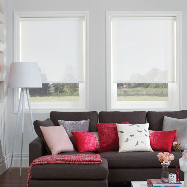 Voile White Roller Blind