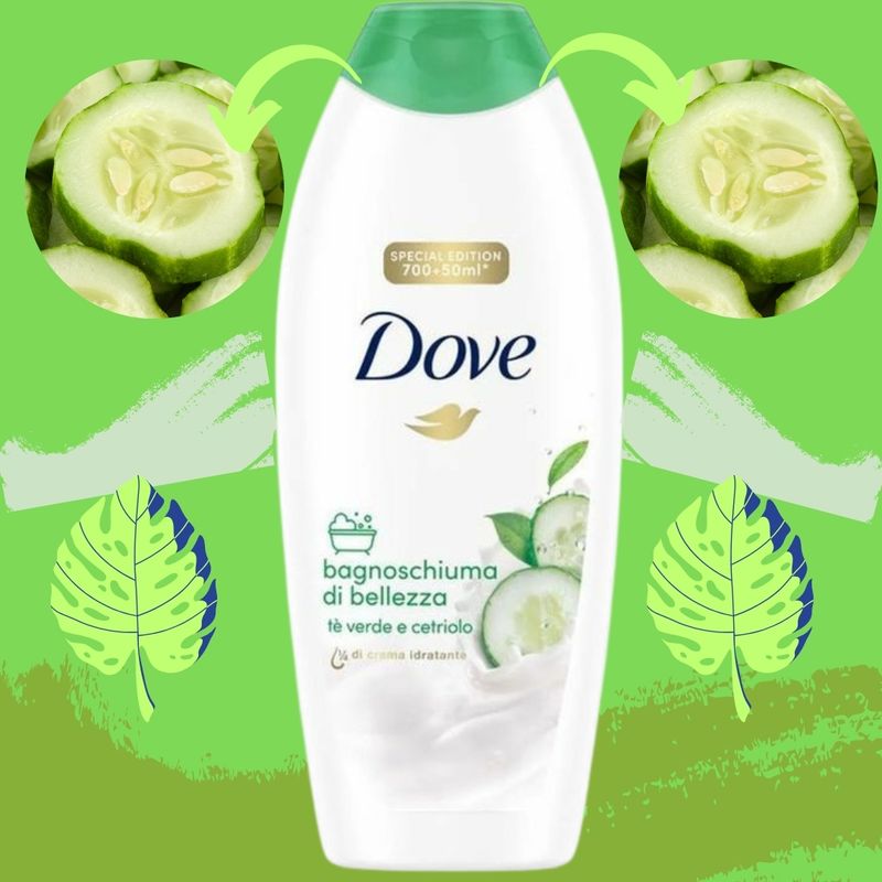 DOVE gel za tuširanje zeleni čaj in kumara 750 ml