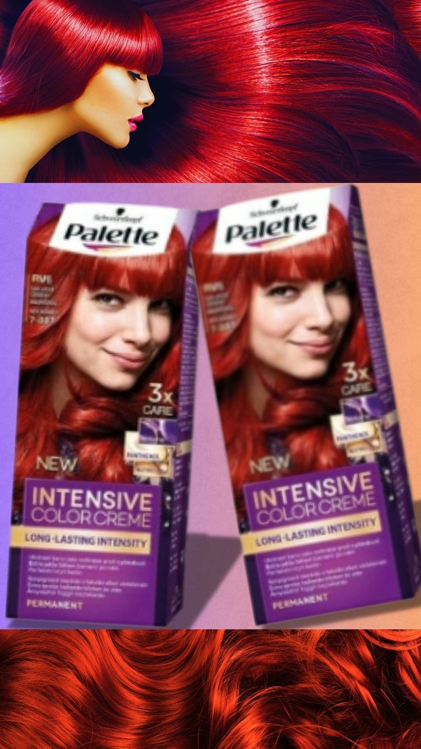 Palette barva za lase rdeča 7-887