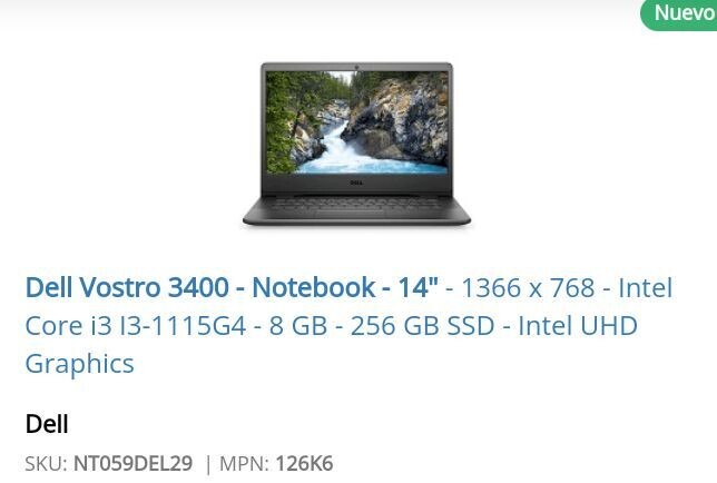 Laptop Dell Vostro 3400 Laptop Dell Vostro 3400