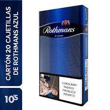 Rothmans azul cartón 10