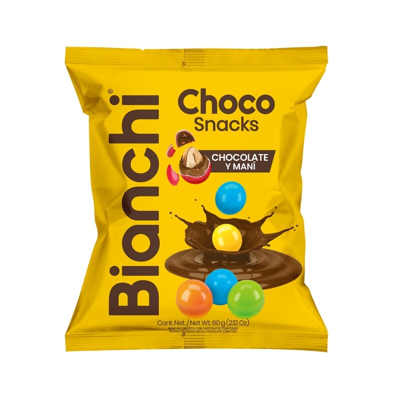 Bianchi chocolate chocolores maní .60g