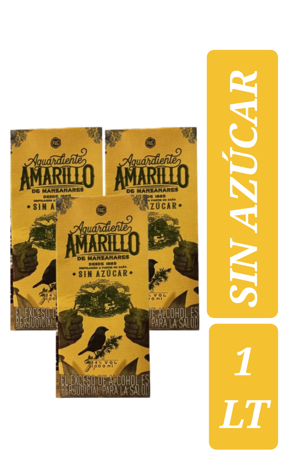 AGUARDIENTE AMARILLO 1000 ML