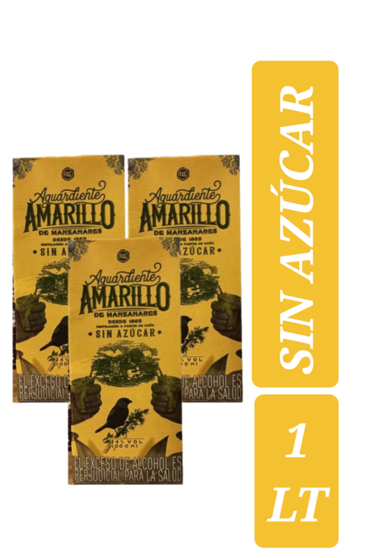 AGUARDIENTE AMARILLO 1000 ML