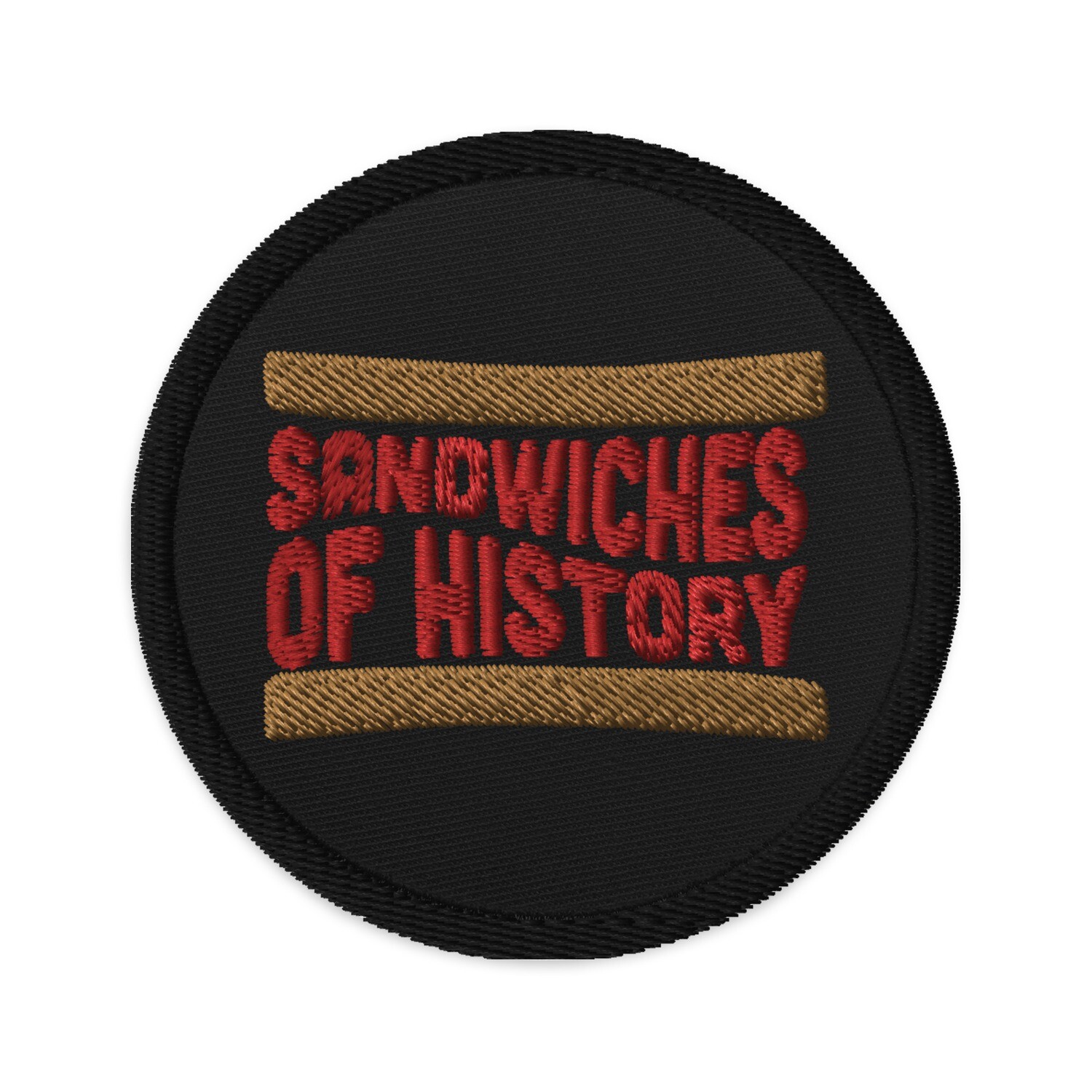 Sandwiches of History - the embroidered patch