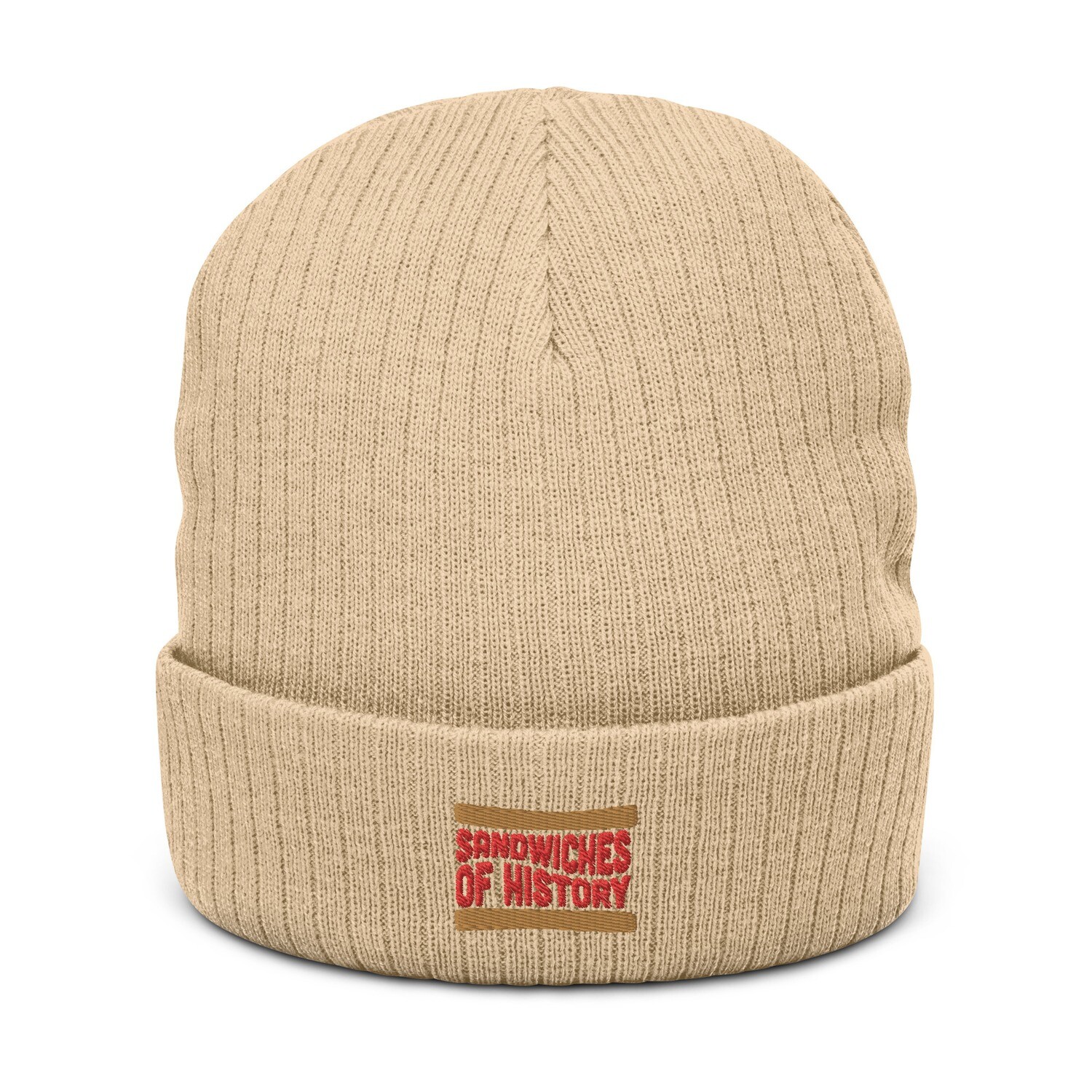 The Sandwiches of History Ribbed knit beanie