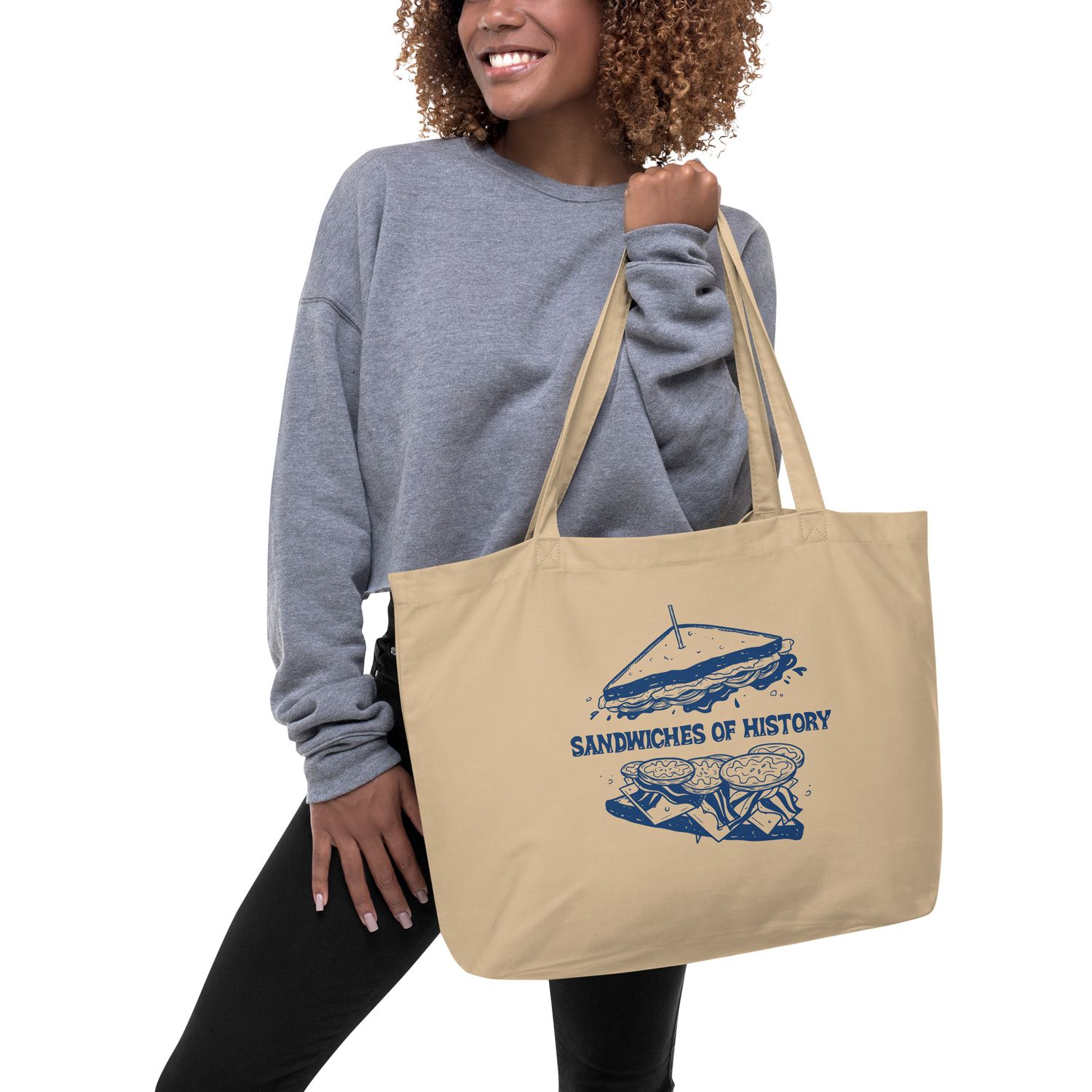 Sandwiches of History by Jodi Woolsey Kolppakov Eco Large Tote Bag