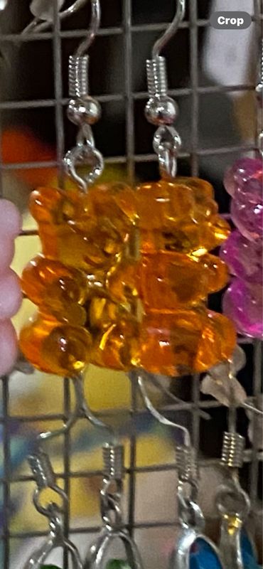 Orange Gummy Bear Earrings