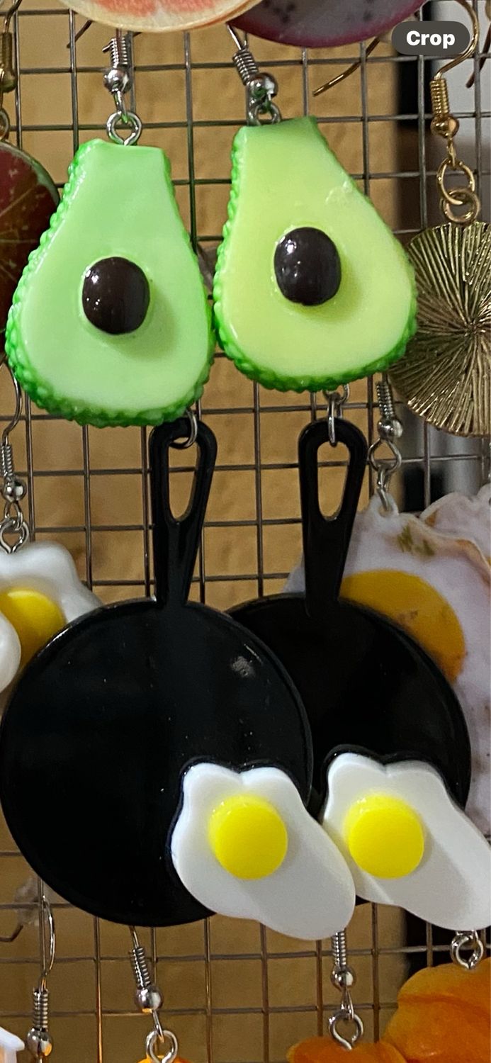 Fried Eggs In Pan Earrings