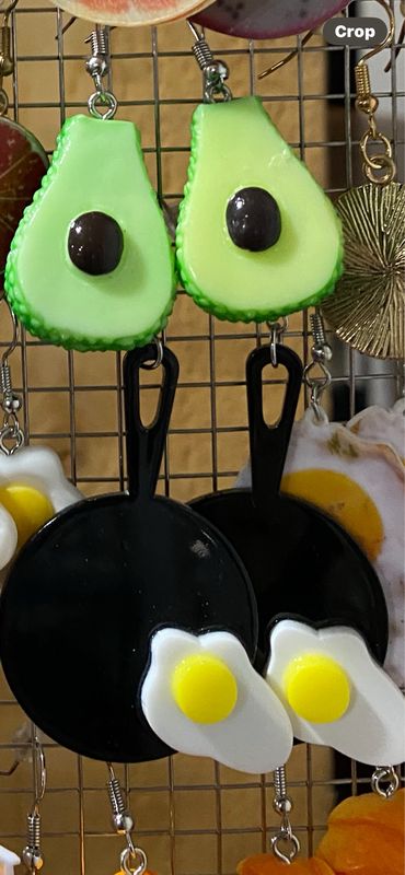 Fried Eggs In Pan Earrings