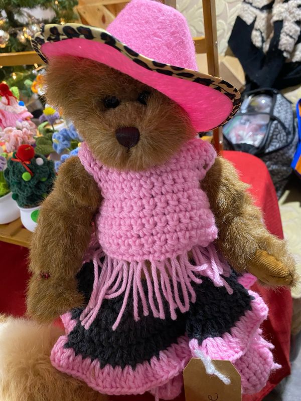 Teddy Bear In Cow Girl Out Fit