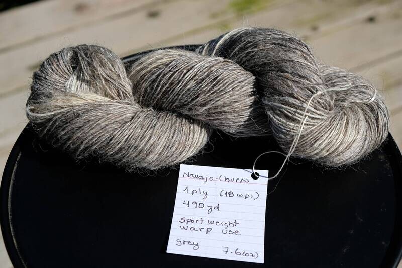 Navajo-Churro Yarn Unique Color Sport Weight, Warp Use 7.6oz