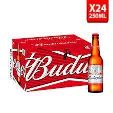 budweiser botella 250 ml x 24