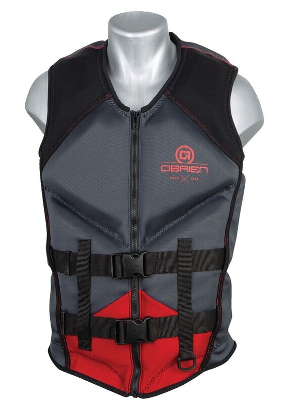 O'Brien Men's Recon Ash/Red Neo Vest