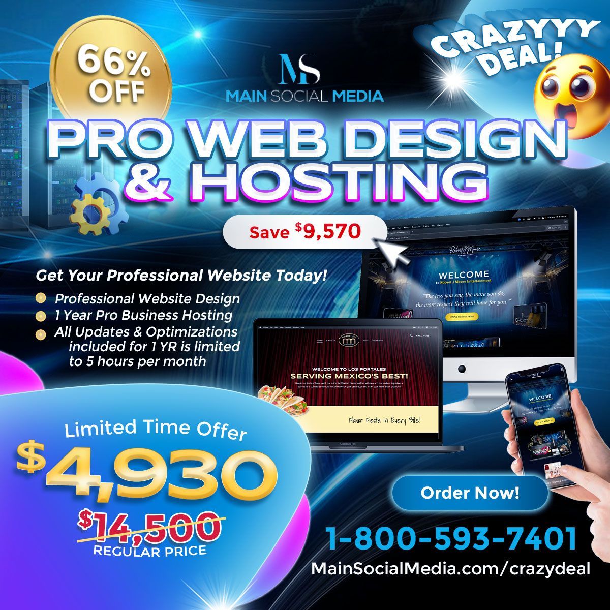 Crazy Deal - Pro Web Design & Hosting