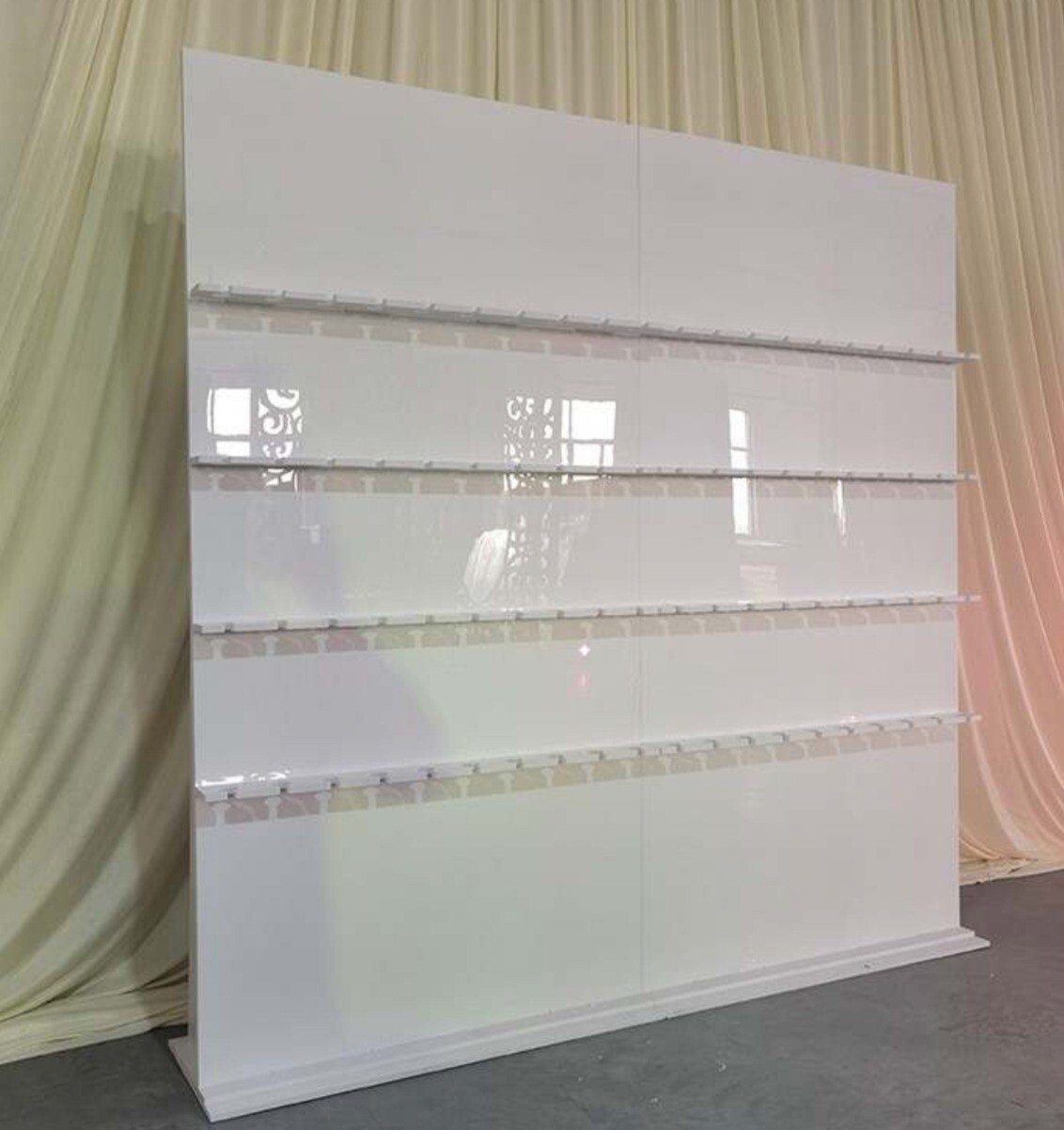 White Acrylic Champagne Wall