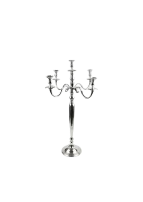 Silver 5-arm Candelabra