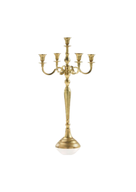 Gold 5-arm Candelabra