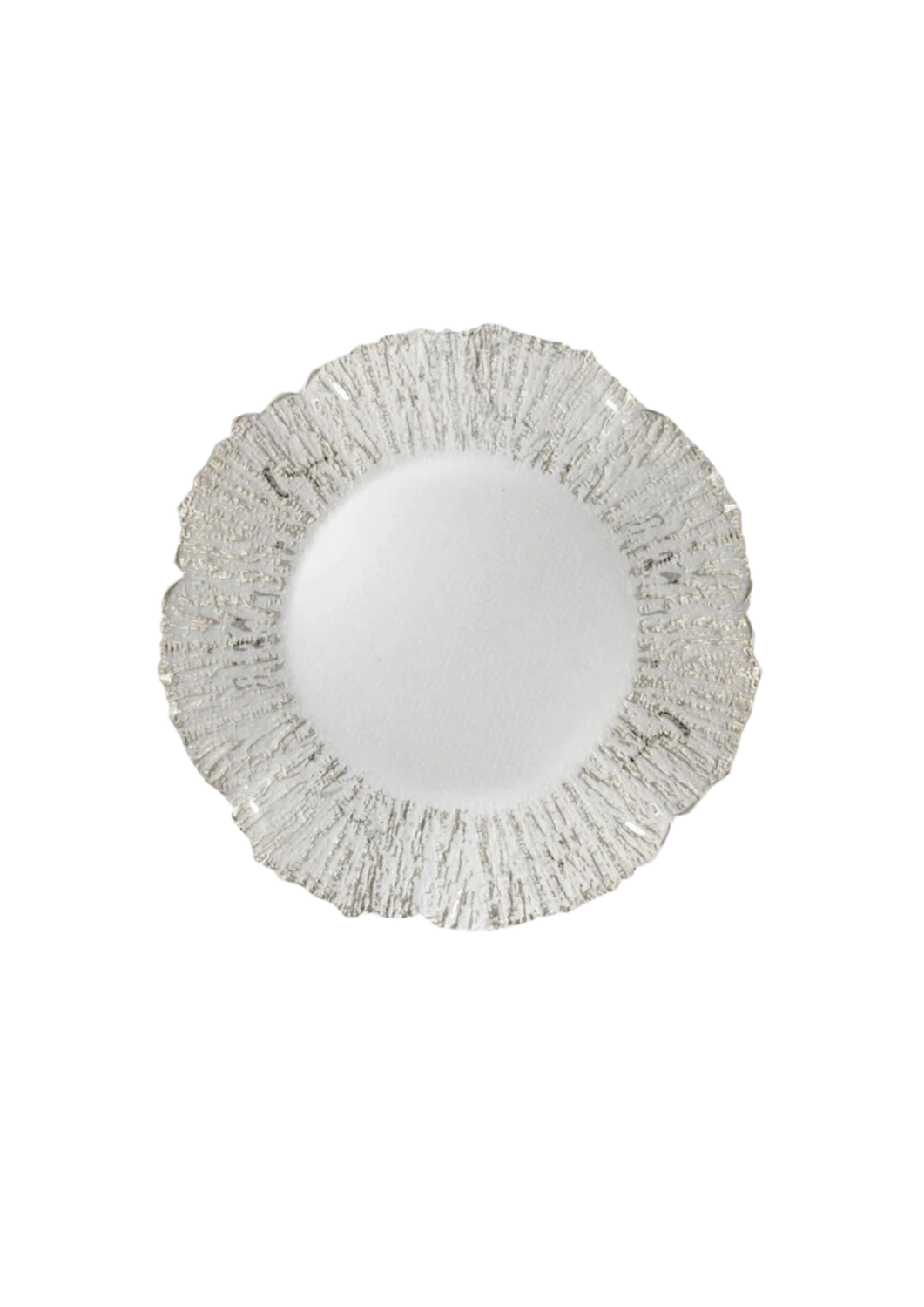 Silver Fashioned Charger Plate