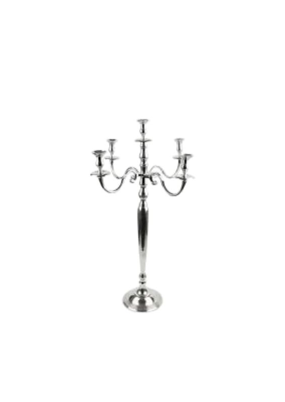 Silver 5-arm Candelabra