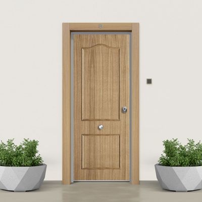 Puerta acorazada marco directo ROBLE SPROV + DM BLANCO LISO