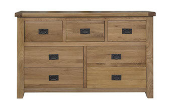 Saoirse Oak Wide Chest 7 Drawers