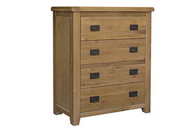 Saoirse Oak Tall Chest 4 Drawers