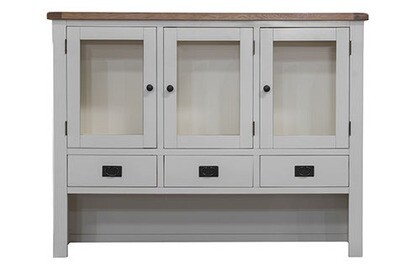 Skellig Cream and Oak Large Buffet Hutch