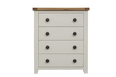 Skellig Cream and Oak Tall Chest