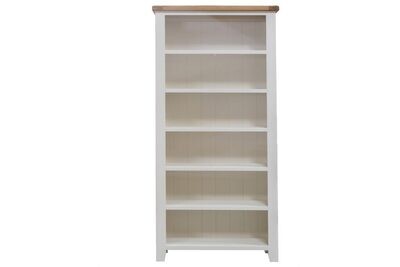 Skellig Cream and Oak Tall Bookcase