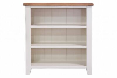Skellig Cream and Oak Low Bookcase