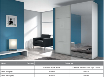 Stuttgard 1.8 Robe with slider doors Stuttgard 1.8 Robe with slider doors