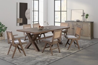 Pedersen Danish Oak X Leg Dining Table Pedersen Danish Oak X Leg Dining Table