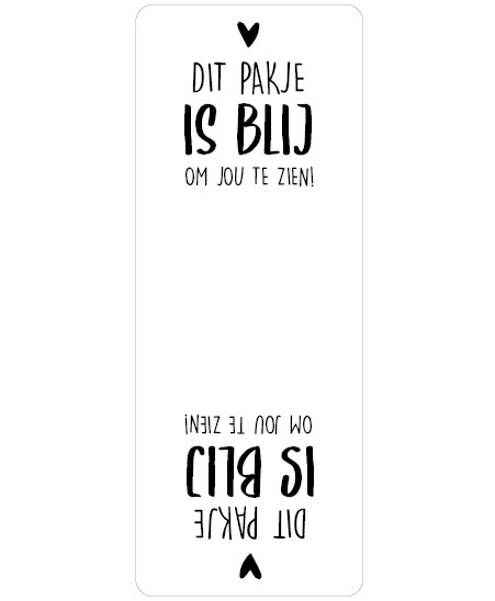 Sluitsticker blij 10st