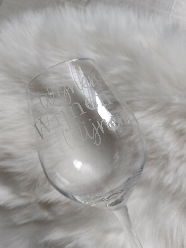 Gepersonaliseerd wijnglas