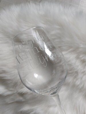 Gepersonaliseerd wijnglas
