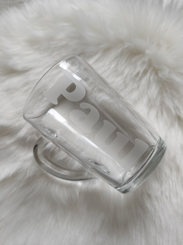 Gepersonaliseerd theeglas met naam