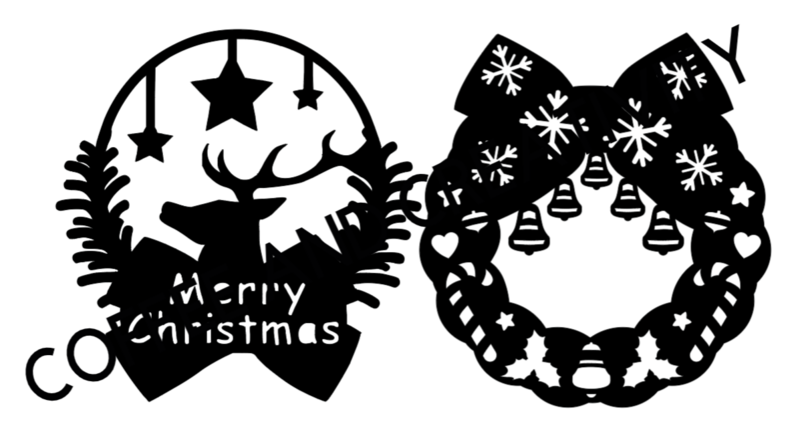 Raamsticker kerstkrans Raamsticker kerstkrans