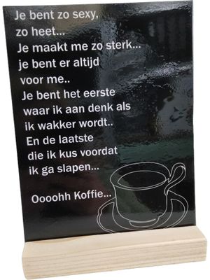 Tekstbord oohh koffie