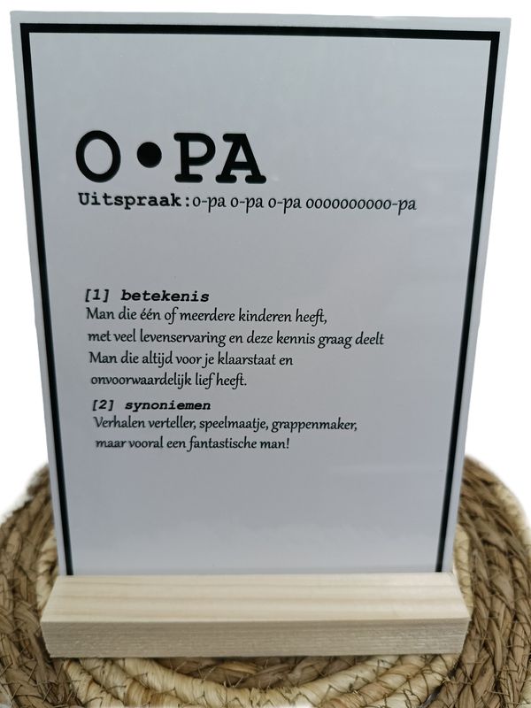 Tekstbord eigen ontwerp