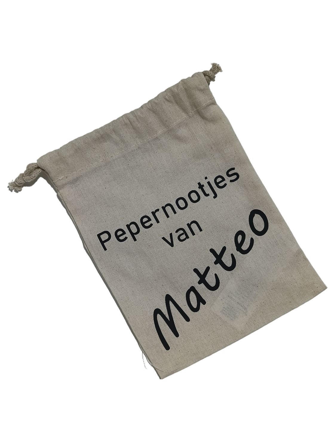 Gepersonaliseerd pepernotenzakje Gepersonaliseerd pepernotenzakje