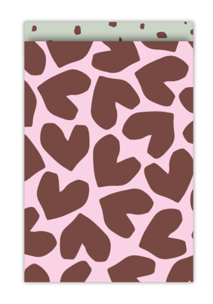 Cadeauzakje 17x25 hartjes