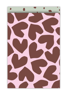 Cadeauzakje 17x25 hartjes