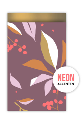 Cadeauzakje neon paars 12x19 Cadeauzakje neon paars 12x19