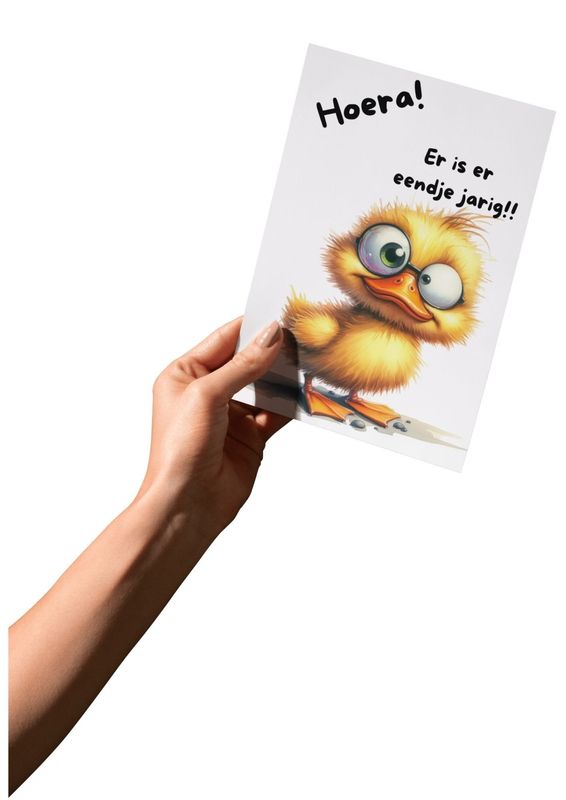 Verjaardagskaart Eendje